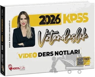 2026 KPSS Vatandaşlık Video Ders Notları – Esra Özkan Karaoğlu – Hoca Kafası Yayınları kitap kapağı