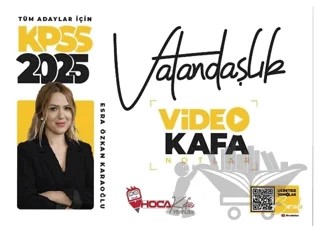 2025 KPSS Vatandaşlık Video Ders Notları – Esra Özkan Karaoğlu – Hoca Kafası Yayınları kitap kapağı