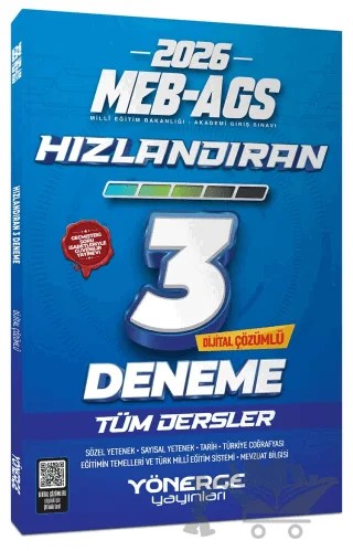 2026 MEB-AGS Tüm Dersler Hızlandıran 3 Deneme Çözümlü – Kolektif – Yönerge Yayınları kitap kapağı