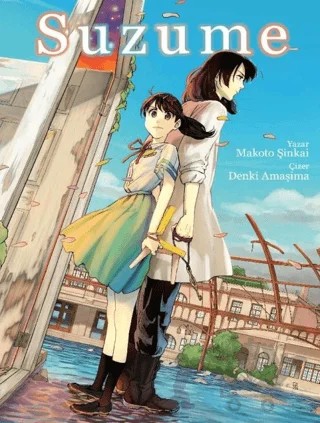 Suzume – Makoto Şinkai, Denki Amaşima – Komikşeyler Yayıncılık kitap kapağı