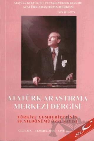 Atatürk Araştırma Merkezi Dergisi Sayı: 56 Temmuz 2003 – Atatürk Araştırma Merkezi kitap kapağı