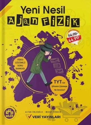 TYT Yeni Nesil Ajan Fizik Video Çözümlü Soru Bankası – Murat Türker, Altan Ünlüoğlu – Veri Yayınları kitap kapağı