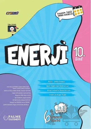 10. Sınıf Enerji 6'lı Deneme Sınavı Palme Yayıncılık – Kolektif – Palme Yayınları kitap kapağı