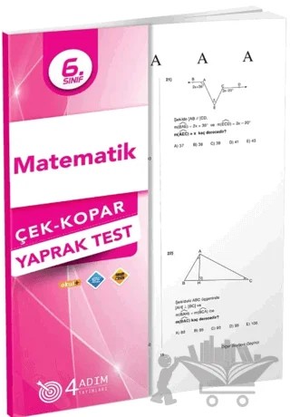 6. Sınıf Matematik Yaprak Test – Kolektif – 4 Adım Yayınları kitap kapağı