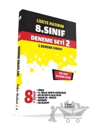 Liseye Hazırım 8. Sınıf Deneme Seti 2 (5 Fasikül) – Kolektif – Doğan Akademi kitap kapağı