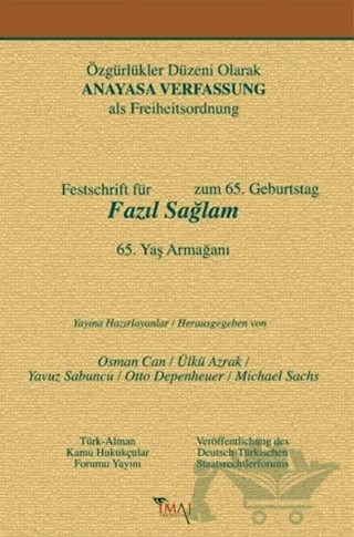Özgürlükler Düzeni Olarak Anayasa – Osman Can – İmaj Yayıncılık kitap kapağı