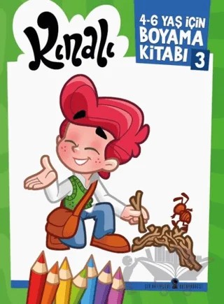 Kınalı 4 - 6 Yaş İçin Boyama Kitabı - 3 – Alp Türkbiner – Sır Katipleri kitap kapağı