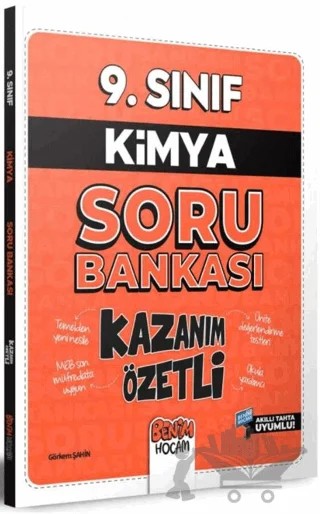 9. Sınıf Kazanım Özetli Kimya Soru Bankası – Kolektif – Benim Hocam Yayınları kitap kapağı