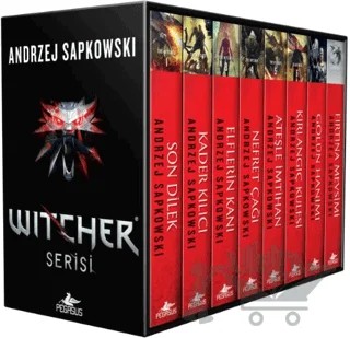The Witcher Serisi Kutulu Özel Set (8 Kitap) – Andrzej Sapkowski – Pegasus Yayınları kitap kapağı