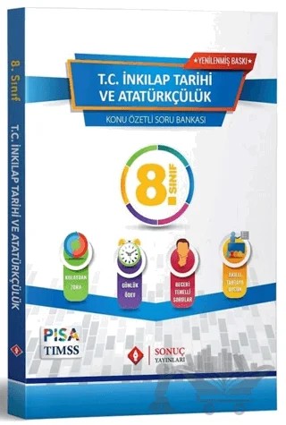 8. Sınıf T.C. İnkılap Tarihi ve Atatürkçülük Konu Özetli Soru Bankası – Kolektif – Sonuç Yayınları kitap kapağı
