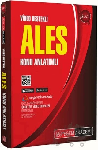 2021 ALES Konu Anlatımlı Tüm Adaylar İçin Video Destekli – Kolektif – Pegem Akademi Yayıncılık kitap kapağı