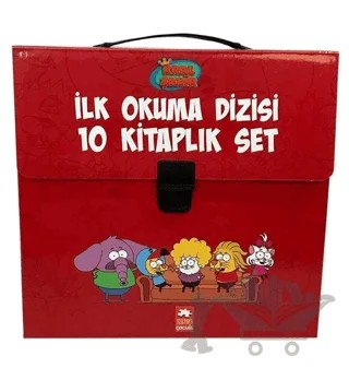Kral Şakir İlk Okuma Kitapları Çantalı Set (10 Kitap Takım) - Kırmızı – Varol Yaşaroğlu – Eksik Parça Yayınları kitap kapağı