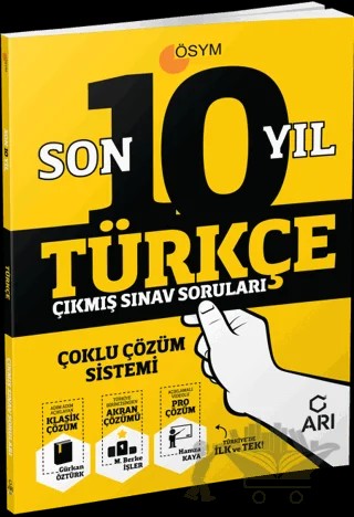 TYT Türkçe Son 10 Yıl Çıkmış Sınav Soruları – Hamza Kaya, Gürkan Öztürk – Arı Yayıncılık kitap kapağı