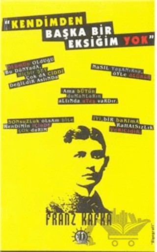 Kendimden Başka Bir Eksiğim Yok – Franz Kafka – Yason Yayıncılık kitap kapağı