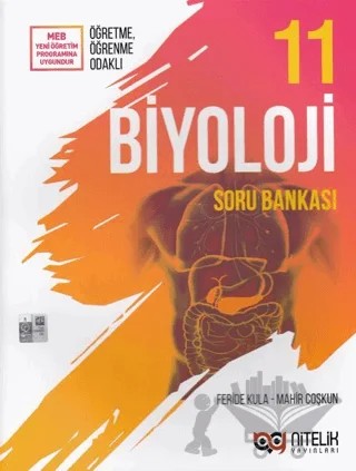 Nitelik 11. Sınıf Biyoloji Soru Bankası – Feride Kula, Mahir Coşkun – Nitelik Yayınları - Bayilik kitap kapağı