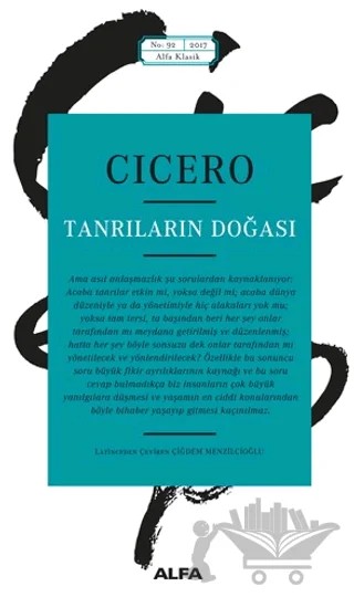 Tanrıların Doğası – Marcus Tullius Cicero – Alfa Yayınları kitap kapağı
