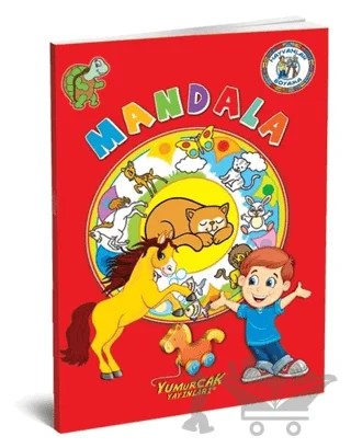 Hayvanlar Boyama - Mandala – Mustafa Doğru – Yumurcak Yayınları kitap kapağı