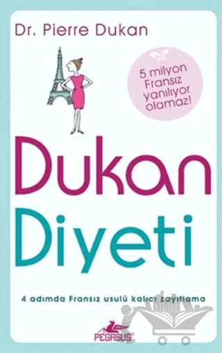 Dukan Diyeti – Pierre Dukan – Pegasus Yayınları kitap kapağı