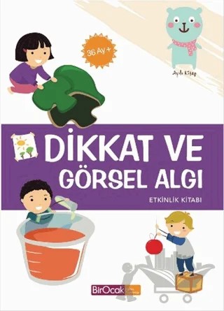 Dikkat ve Görsel Algı Etkinlikleri (36 Ay) – Elif Alkan – Bir Ocak Yayınları kitap kapağı