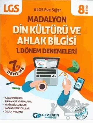 LGS 8. Sınıf Madalyon 1.Dönem Din Kültürü ve Ahlak Bilgisi 7'Li Deneme – Kolektif – Gezegen Yayıncılık kitap kapağı