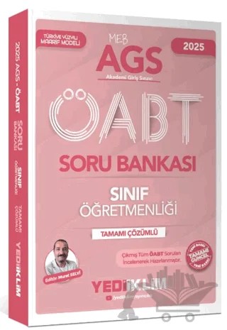 2025 MEB AGS ÖABT Sınıf Öğretmenliği Tamamı Çözümlü Soru Bankası – Murat Selvi – Yediiklim Yayınları kitap kapağı
