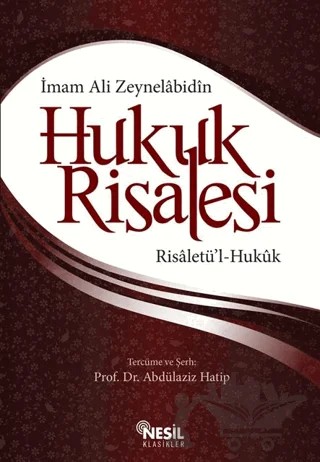 Hukuk Risalesi – İmam Ali Zeynelabidin – Nesil Yayınları kitap kapağı