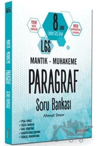 8. Sınıf LGS Mantık - Muhakeme Paragraf Soru Bankası – Ahmet Sınar – Faktör Yayınları kitap kapağı