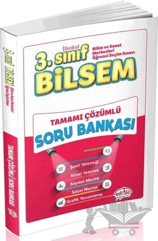 3. Sınıf BİLSEM Tamamı Çözümlü Soru Bankası – Kolektif – Editör Yayınevi kitap kapağı