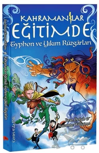 Kahramanlar Eğitimde 5 Typhon ve Yıkım Rüzgârları – Joan Holub, Suzanne Williams – Peta Kitap kitap kapağı