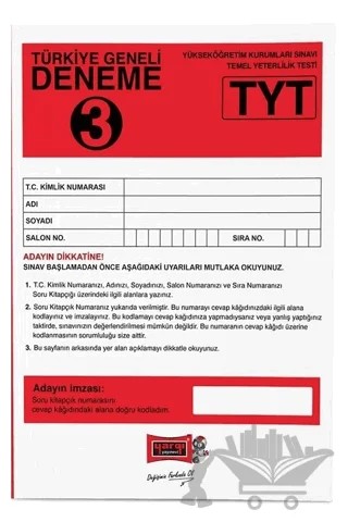 TYT Türkiye Geneli Deneme 3 – Kolektif – Yargı Yayınevi kitap kapağı