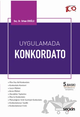 Uygulamada Konkordato – Orhan Eroğlu – Seçkin Yayıncılık kitap kapağı