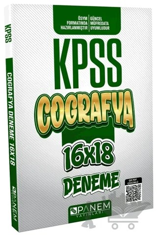 KPSS Coğrafya 16x18 Deneme PDF Çözümlü – Kolektif – Panem Yayınları kitap kapağı