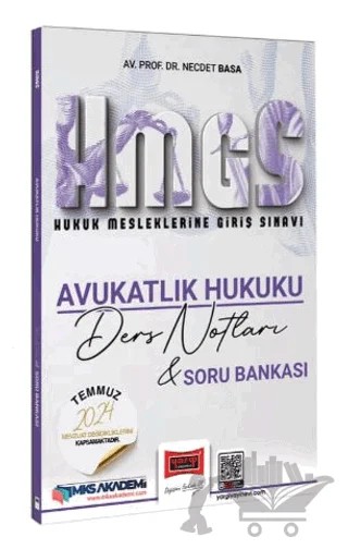 2025 Hukuk Mesleklerine Giriş Sınavı Avukatlık Hukuku Ders Notları & Soru Bankası – Necdet Basa – Yargı Yayınevi kitap kapağı