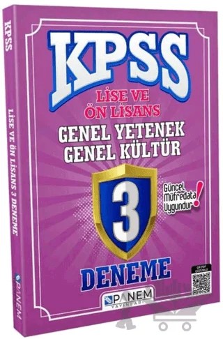 2022 KPSS Lise Ön Lisans Genel Yetenek Genel Kültür 3 Deneme Çözümlü – Kolektif – Panem Yayınları kitap kapağı