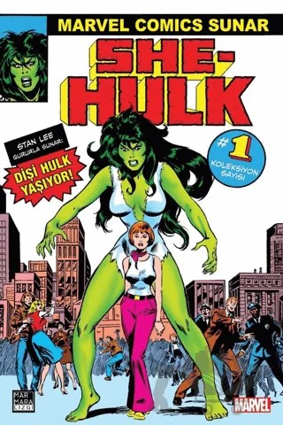 She-Hulk #1 – Stan Lee – Marmara Çizgi kitap kapağı