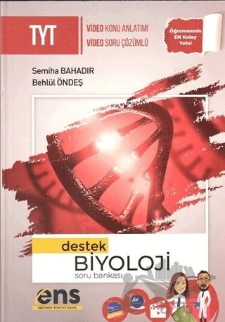 TYT Biyoloji Destek Soru Bankası – Kolektif – ENS Yayınları kitap kapağı