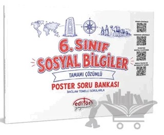 6. Sınıf Sosyal Bilgiler Poster Soru Bankası – Kolektif – Editör Yayınevi kitap kapağı