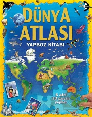 Dünya Atlası - Yapboz Kitabı – Kolektif – Mikado Yayınları kitap kapağı