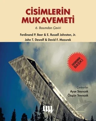Cisimlerin Mukavemeti (Ekonomik Baskı) – David F. Mazurek, E.Russell Johnston, Ferdinand P Beer, John T. Dewolf – Literatür Yayıncılık kitap kapağı