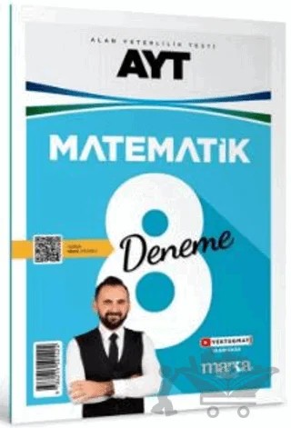 AYT Matematik 8 Deneme Tamamı Video Çözümlü – Yasin Kara – Marka Yayınları kitap kapağı