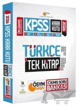 2026 KPSS Önlisans/Ortaöğretim Kara Kutu Türkçe Tek Kitap ÖSYM ARŞİV Çıkmış Soru Bankası Konu Özetli Dijital Çözümlü – Kolektif – Karakutu Yayın kitap kapağı