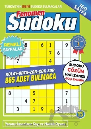 Fenomen Sudoku 15 – Bertan Kodamanoğlu – Maxi Yayıncılık kitap kapağı