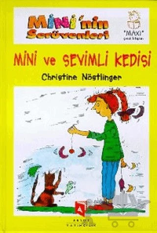 Mini'nin Serüvenleri 2 - Mini ve Sevimli Kedisi – Christine Nöstlinger – Aksoy Yayıncılık kitap kapağı