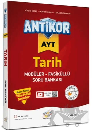 AYT Tarih Soru Bankası – Kürşad Uğraş, Mehmet Doğdaş, Leyla Bilican Çelik – Antikor Yayınları kitap kapağı