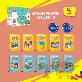Atasözü ve Deyim Öyküleri - 3 (10 Kitap + Değerlendirme Testi) – Kolektif – Kitap Kulübü Çocuk Yayınları kitap kapağı