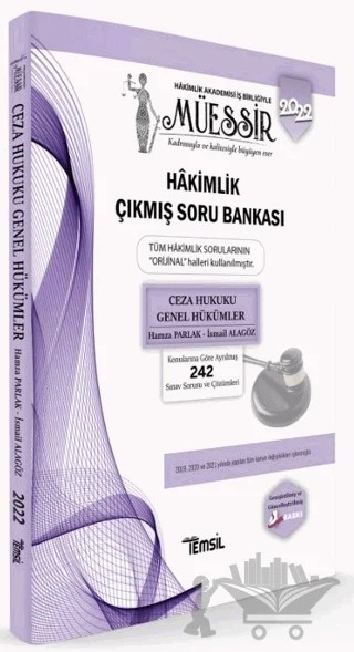 Müessir Ceza Hukuku Genel Hükümler Hakimlik Çıkmış Soru Bankası – Kolektif – Temsil Kitap kitap kapağı