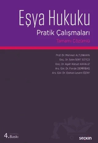 Eşya Hukuku Pratik Çalışmaları – Kolektif – Seçkin Yayıncılık kitap kapağı