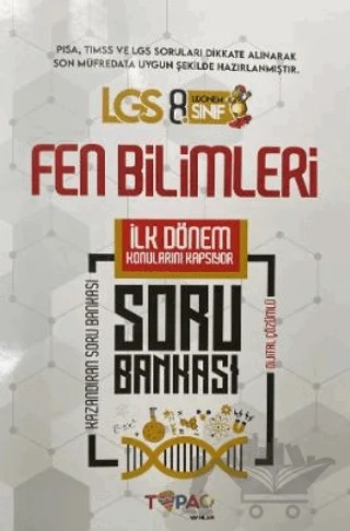 2025 8. Sınıf Yeni Sistem LGS Fen Bilimleri Dijital Çözümlü Soru Bankası – Kolektif – Topaç Yayınları kitap kapağı
