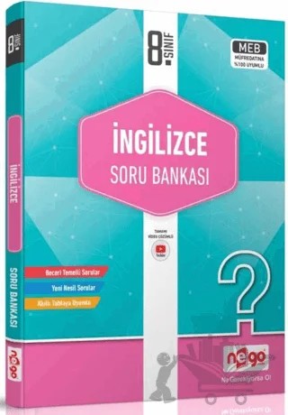 8. Sınıf İngilizce Soru Bankası – Kolektif – Nego Yayınları kitap kapağı