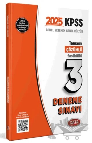2025 KPSS Genel Yetenek Genel Kültür Tamamı Çözümlü 3 Fasikül Deneme Sınavı – Kolektif – Data Yayınları kitap kapağı